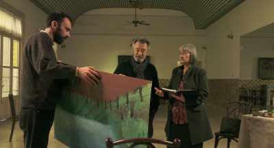 This painting should not be hanged
against a wall, - The Distinguished Citizen