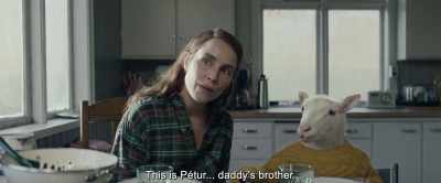 This is Pétur... daddy's brother. - Lamb