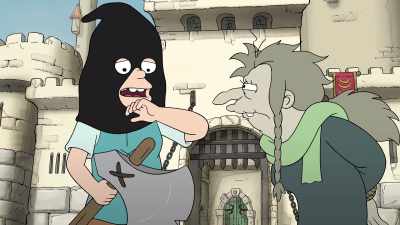 This poor woman is nervous.
She's shaking, she's sweating. - Disenchantment