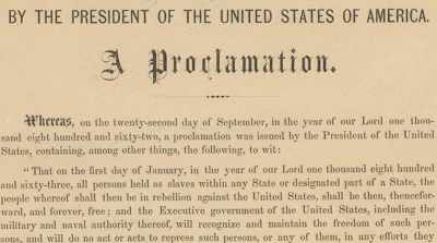 This proclamation
changed everything. - Frederick Douglass: In Five Speeches