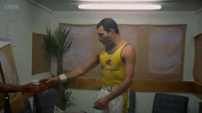 This programme contains some
strong language from the start. - Freddie Mercury: The Final Act