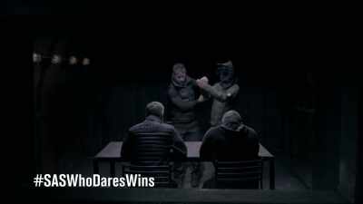 This programme contains
strong language - Celebrity SAS: Who Dares Wins