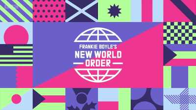 This programme contains very strong
language and adult humour. - Frankie Boyle's New World Order