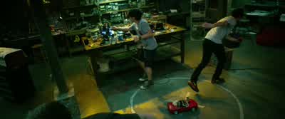 This is Project Almanac Experiment one trial oneTemporal distance 60 secondsIn English pleaseIt means we're going to send your crappy toya minute back into the past All right you guys ready - Project Almanac