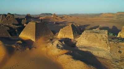 This pyramid, the upper part
is completely missing - Lost Kingdom of the Black Pharaohs
