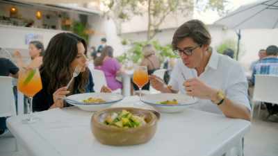 This is quite different
from this morning - Eva Longoria: Searching for Mexico