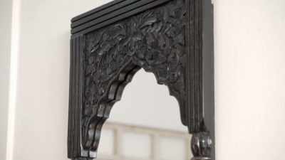 This really pretty mirror here,
but even this old antique piece. - Fixer Upper: Behind the Design
