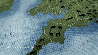 'This remarkable map shows - Britain's Tiger Kings - On the Trail with Ross Kemp