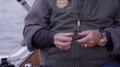 This rivet proves to me
that we're on a site - The Curse of Civil War Gold