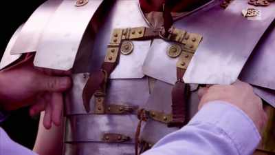 This segmented armour
is lighter and more flexible - Curse of the Ancients with Alice Roberts