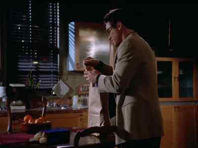 "This shampoo,
specially formulated for a man's hair... - Lois & Clark: The New Adventures of Superman