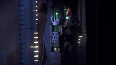 This is Sheppard.
Lights just went out. - Stargate Atlantis