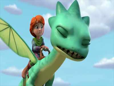 This slope leads straight down
to Huttsgalor. - Dragons: Rescue Riders