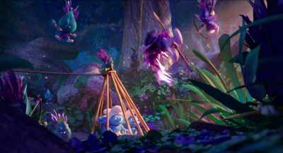 This was sort of built from visuals - Smurfs: The Lost Village