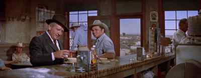 This stool ain't comfortable. - Bad Day at Black Rock