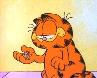 This stuff appears to be of the lasagna persuasion - Garfield in Disguise