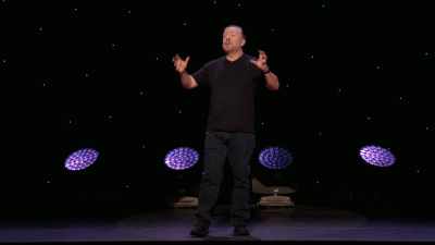 This sums up the difference
between cats and dogs once and for all. - Ricky Gervais: SuperNature