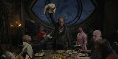 This table is a mess.
There's hardly a place to put down a baby. - A Series of Unfortunate Events