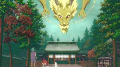 This is the first time I've made
your acquaintance, mighty Dragon God. - Child of Kamiari Month