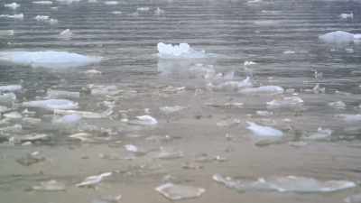 This is the glacier ice that's
been compressed snow and - Restaurants at the End of the World