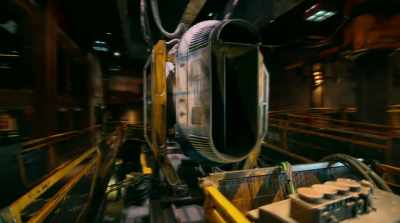 This is the home of Ohnaka
Transport Solutions, - Star Wars: Galaxy's Edge - Adventure Awaits