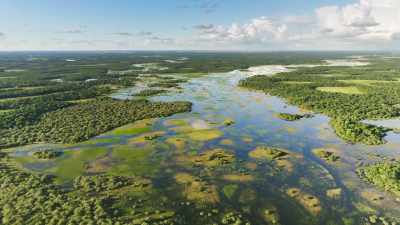 This is the largest inland
water world on Earth. - The Green Planet