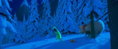 This is the loudest snow I've ever heard in my life. - The Grinch