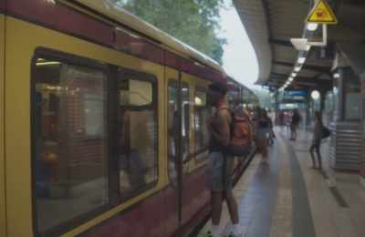 This is the S9 train
to Schönefeld airport. - Boy Meets Boy