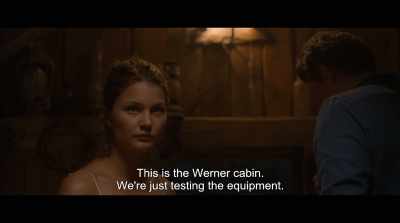 This is the Werner cabin.
We're just testing the equipment. - Lake of Death