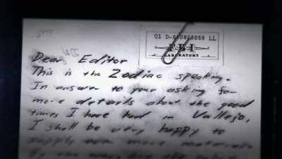 "This is the Zodiac speaking." - Myth of the Zodiac Killer