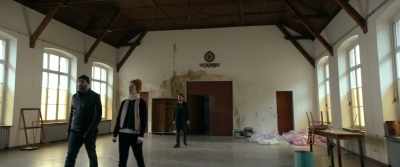 This was their dining hall
and morning assembly room. - Journal 64