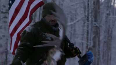 This thing wouldn't be complete
without a set of moose antlers. - Life Below Zero: Next Generation