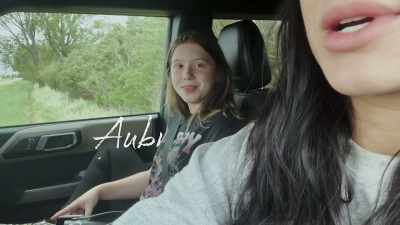 This time, Aubree is
coming with me. - Down Home Fab