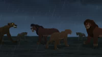 Kiara? Kovu! Move. Stand aside. Daddy, this has to stop. You're even weaker than I thought. Get out - The Lion King 2: Simba's Pride