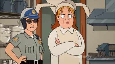 This town organized things
long before you got here. - Corner Gas Animated
