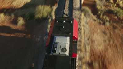 This train running north
is a half a mile long. - Seven Worlds, One Planet