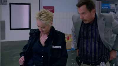 This is trainee, Sharon Stone, - Murderville