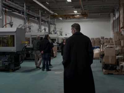 This unit makes
recyclable plastic markers. - First Reformed