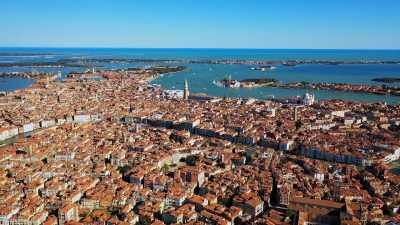 This is Venice, a city built on water. - Europe From Above