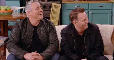 "This very barbershop quartet famously delivered - Friends: The Reunion