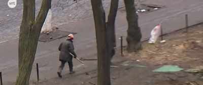 This video shows they were walking to - Revealing Ukraine