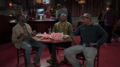 This is way better
than a old stuffy-ass hospital party. - The Upshaws