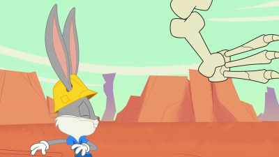 This way, Tweety.
A little farther. - Bugs Bunny Builders