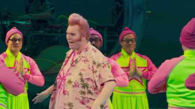 ♪ This is weird, you guys,
but I like having all you around - The SpongeBob Musical: Live on Stage!