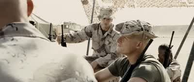 This is what CensorshipYou're telling us what we can and can't say to the pressThat's un AmericanYeah what about freedom of speech The ConstitutionNo you signed a contract You don't have any rightsYou got any complaints you complain to Saddam Insaneand - Jarhead