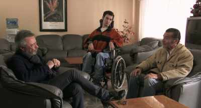 This wheelchair I'm talking about
is battery operated, - The Distinguished Citizen