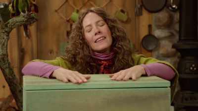 This is where Hodge
will spend his eternity -- - At Home with Amy Sedaris