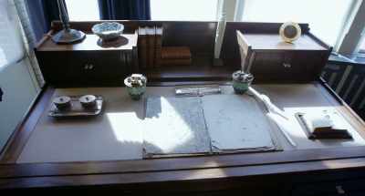 This is where she wrote
her many, many letters, - Van Gogh: Of Wheat Fields and Clouded Skies