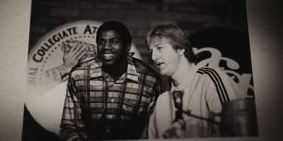 This will mark Larry Bird's
final college appearance - They Call Me Magic