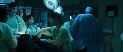 Thoracotomy tray now.
Five units of O-neg, stat. - Death Wish